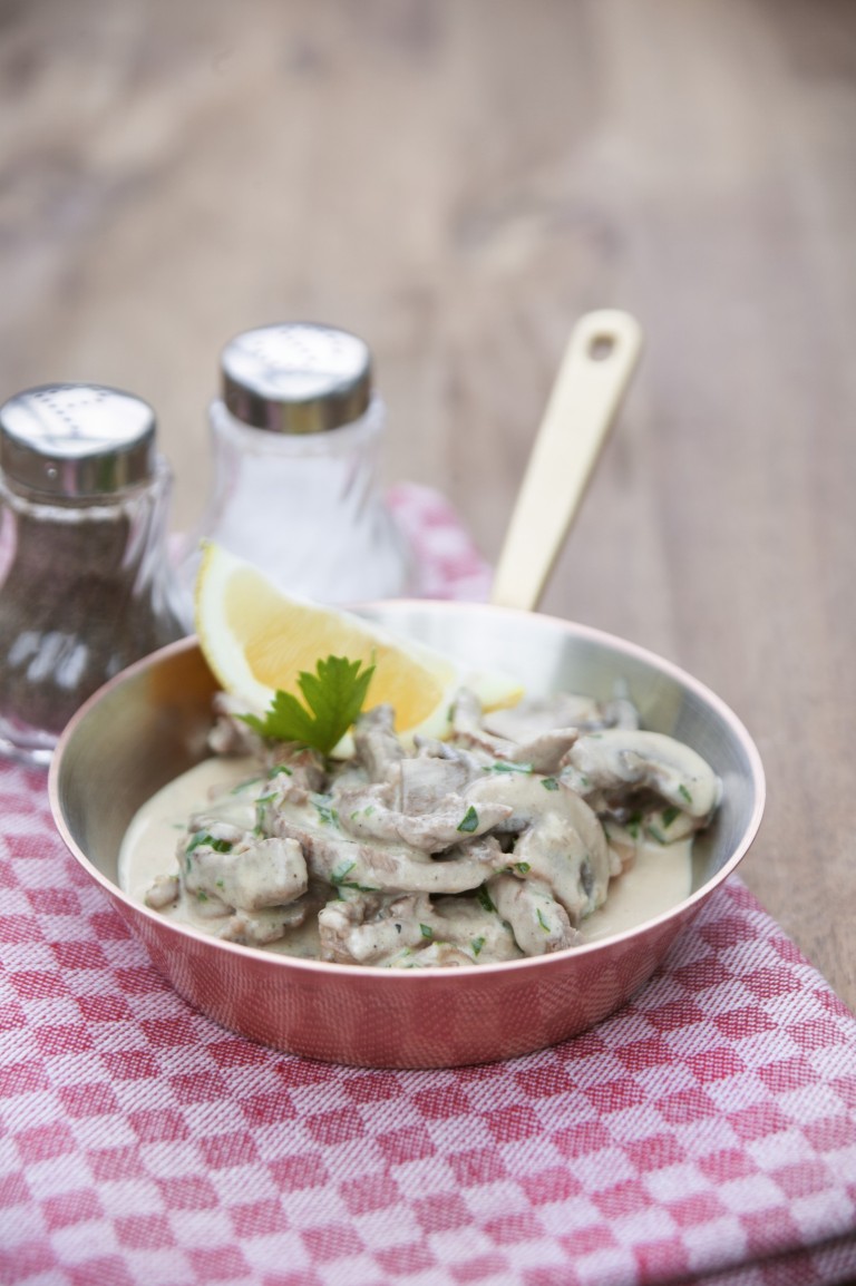 Kalbsgeschnetzeltes mit frischen Champignons